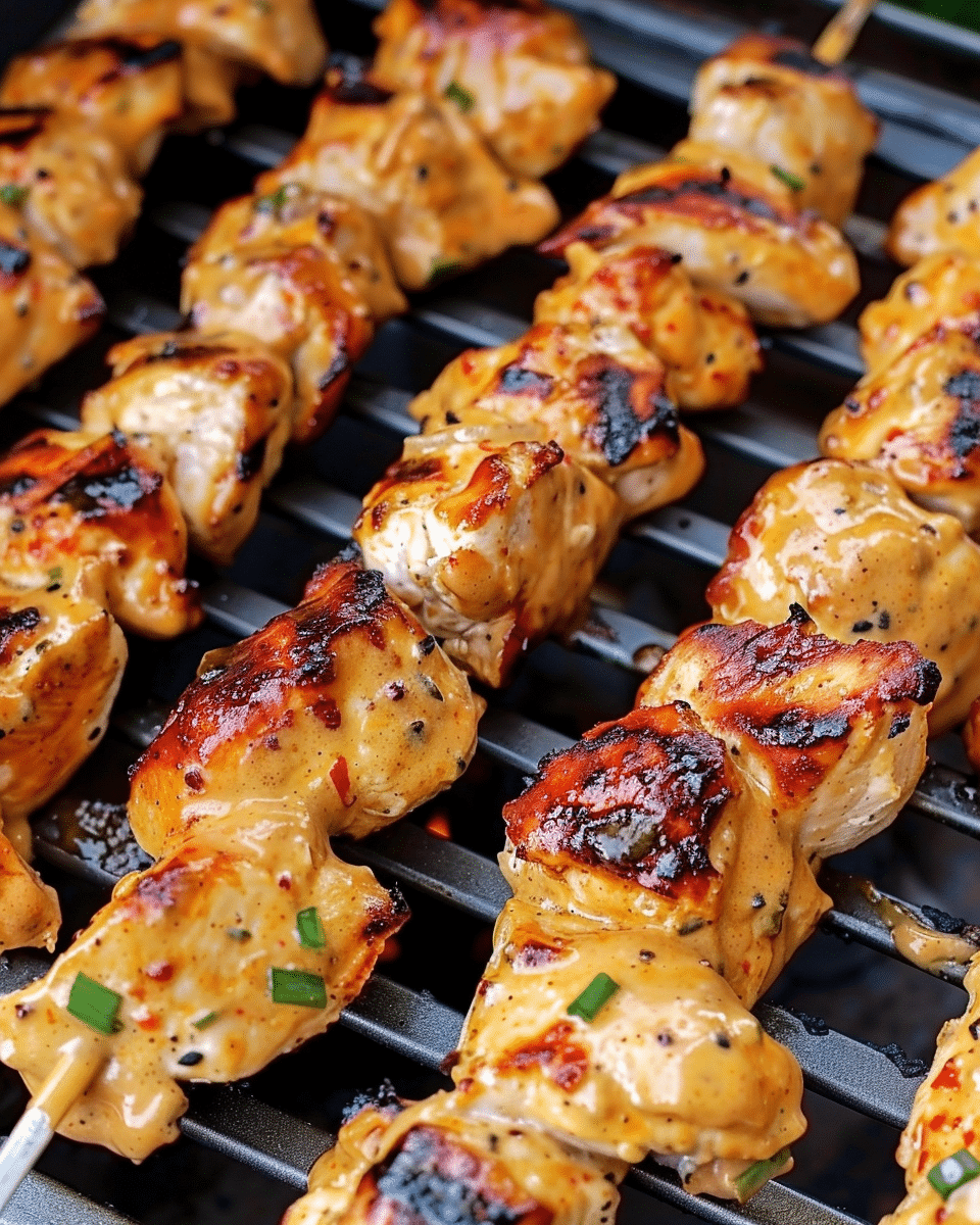 Bang Bang Chicken Skewers