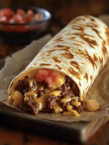 Beef and Cheese Burrito