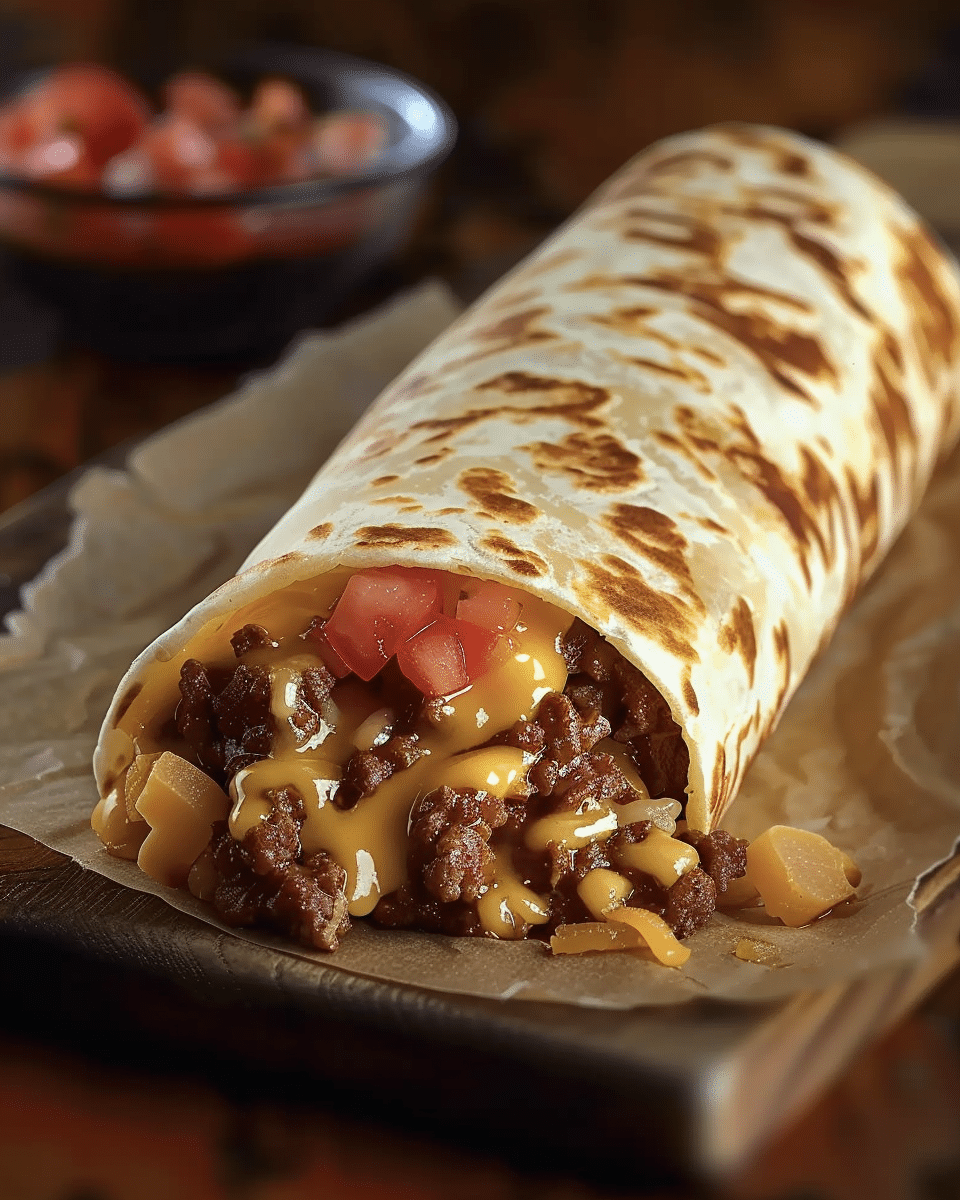 Beef and Cheese Burrito