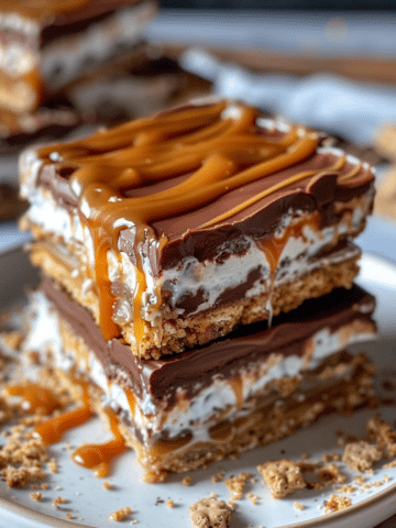 Caramel S'mores Bars