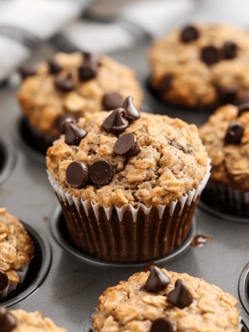 Chocolate Chip Banana Oat Muffins