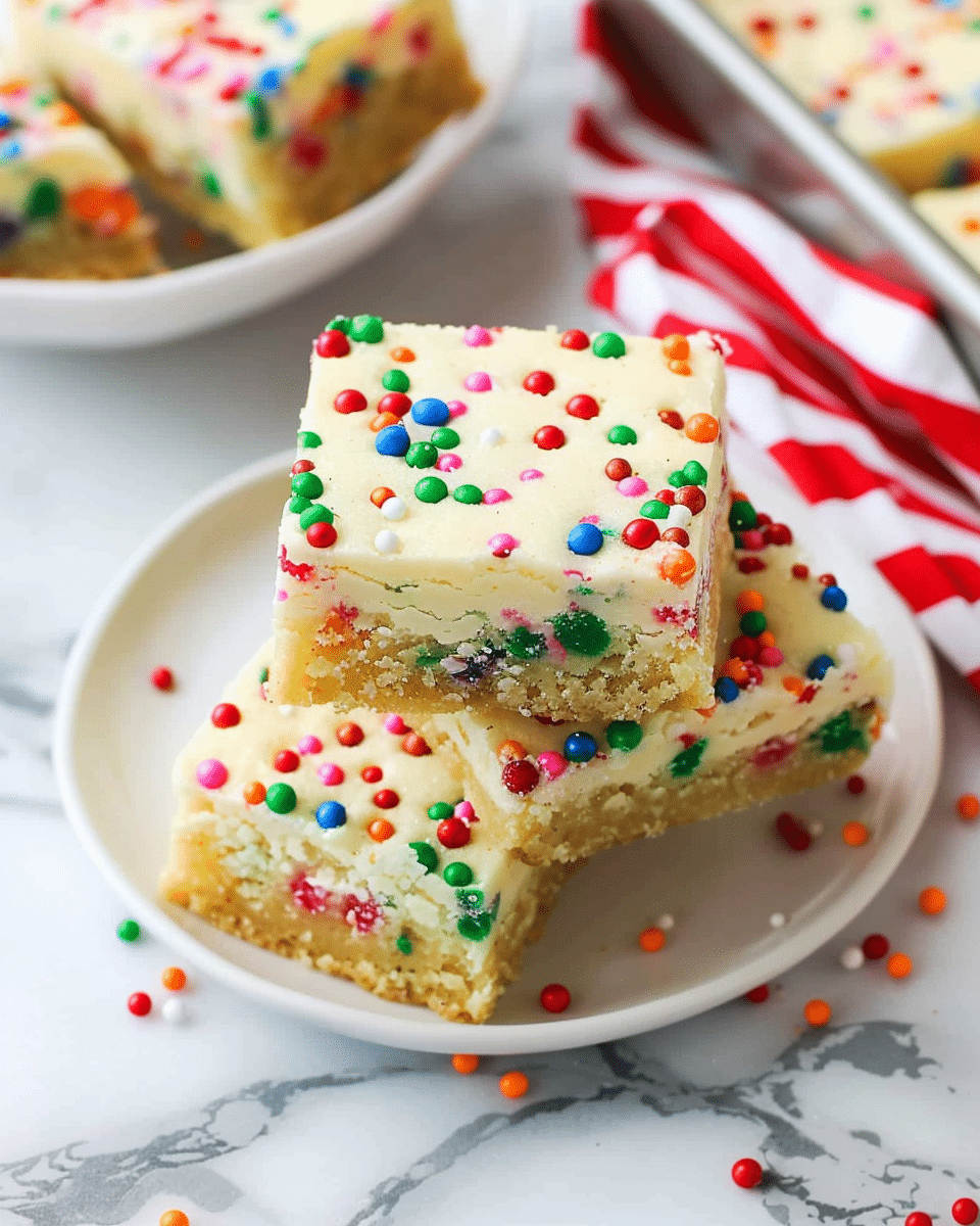 Christmas Sugar Cookie Bars