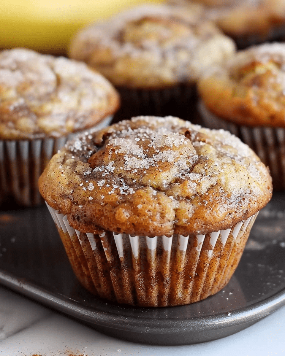 Cinnamon Banana Bread Muffins