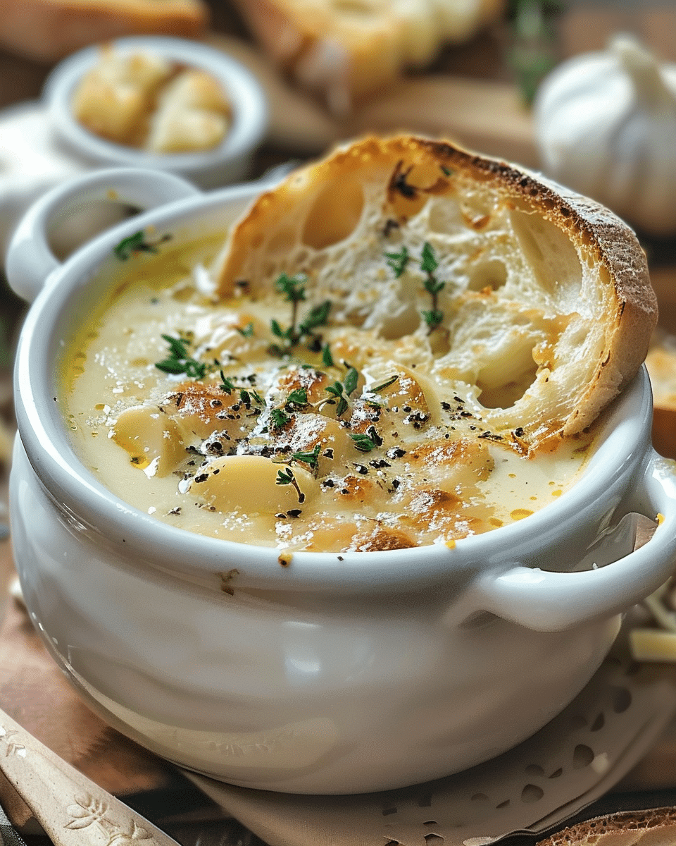 Country French Garlic Soup