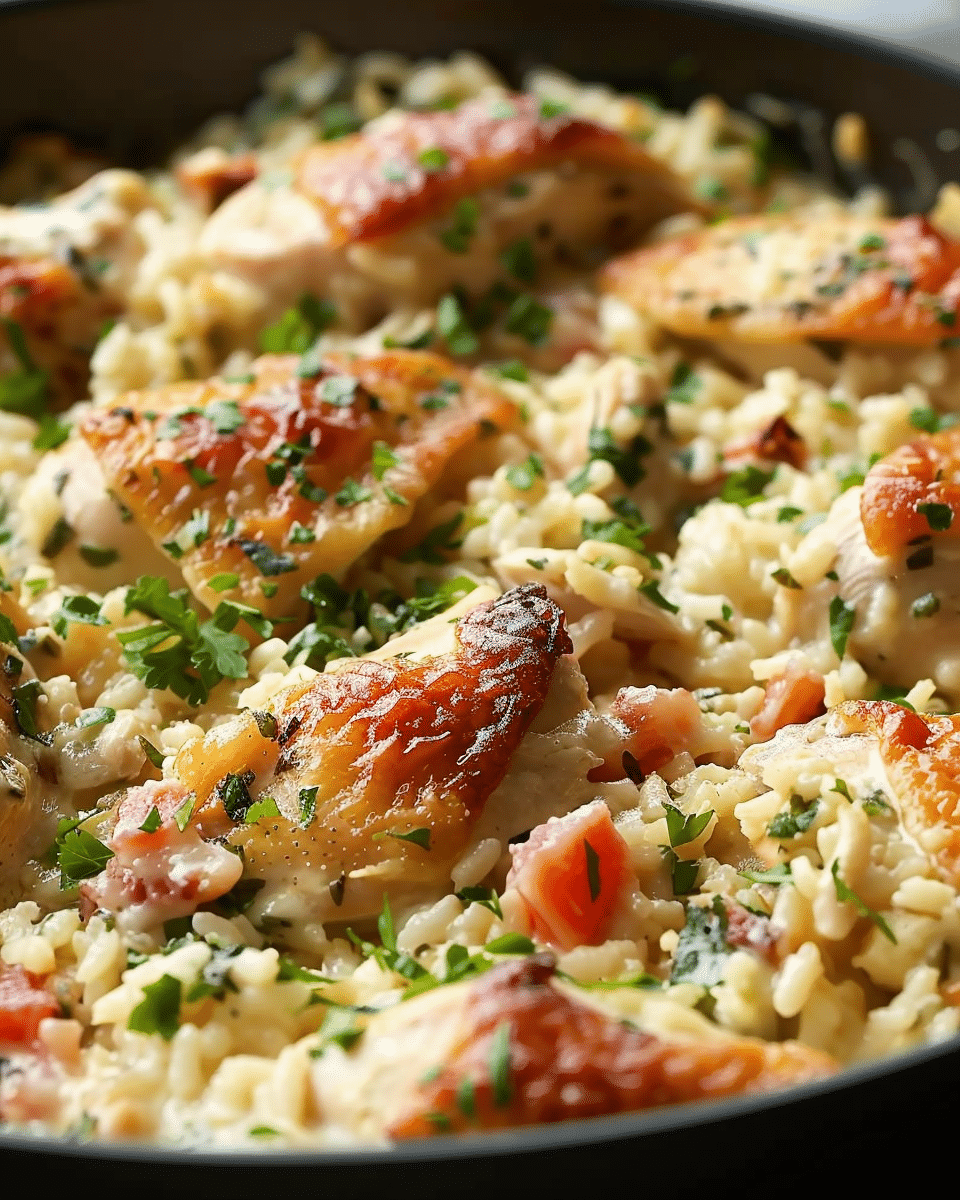 Creamy Parmesan One-Pot Chicken and Rice