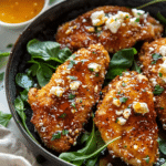 Crispy Hot Honey Feta Chicken