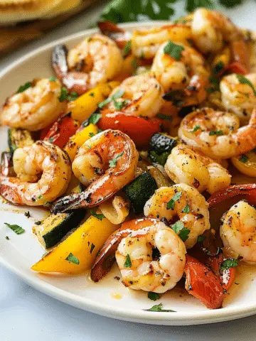 Garlic Butter Shrimp and Vegetables