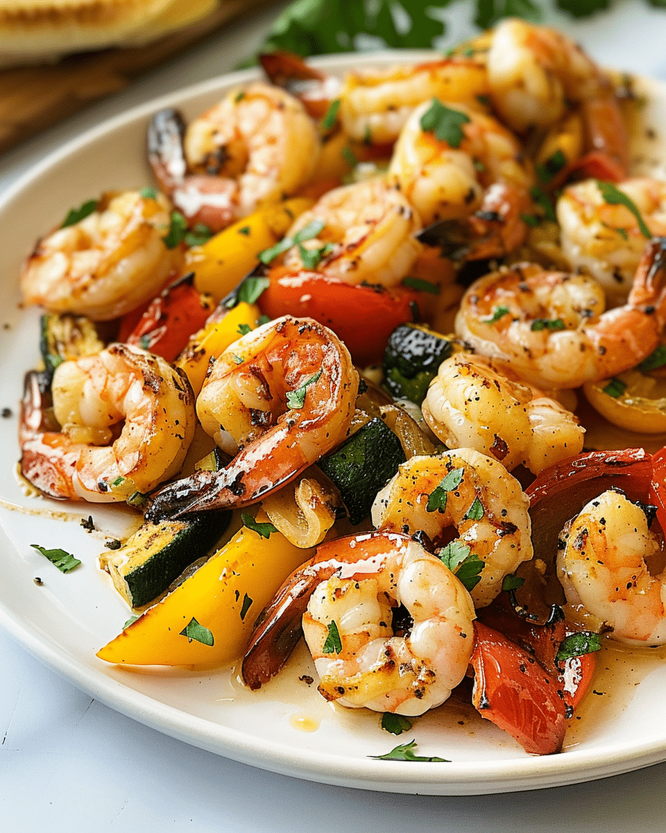 Garlic Butter Shrimp and Vegetables