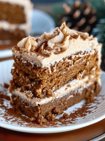 Gingerbread Cake with Molasses Cream Cheese Frosting