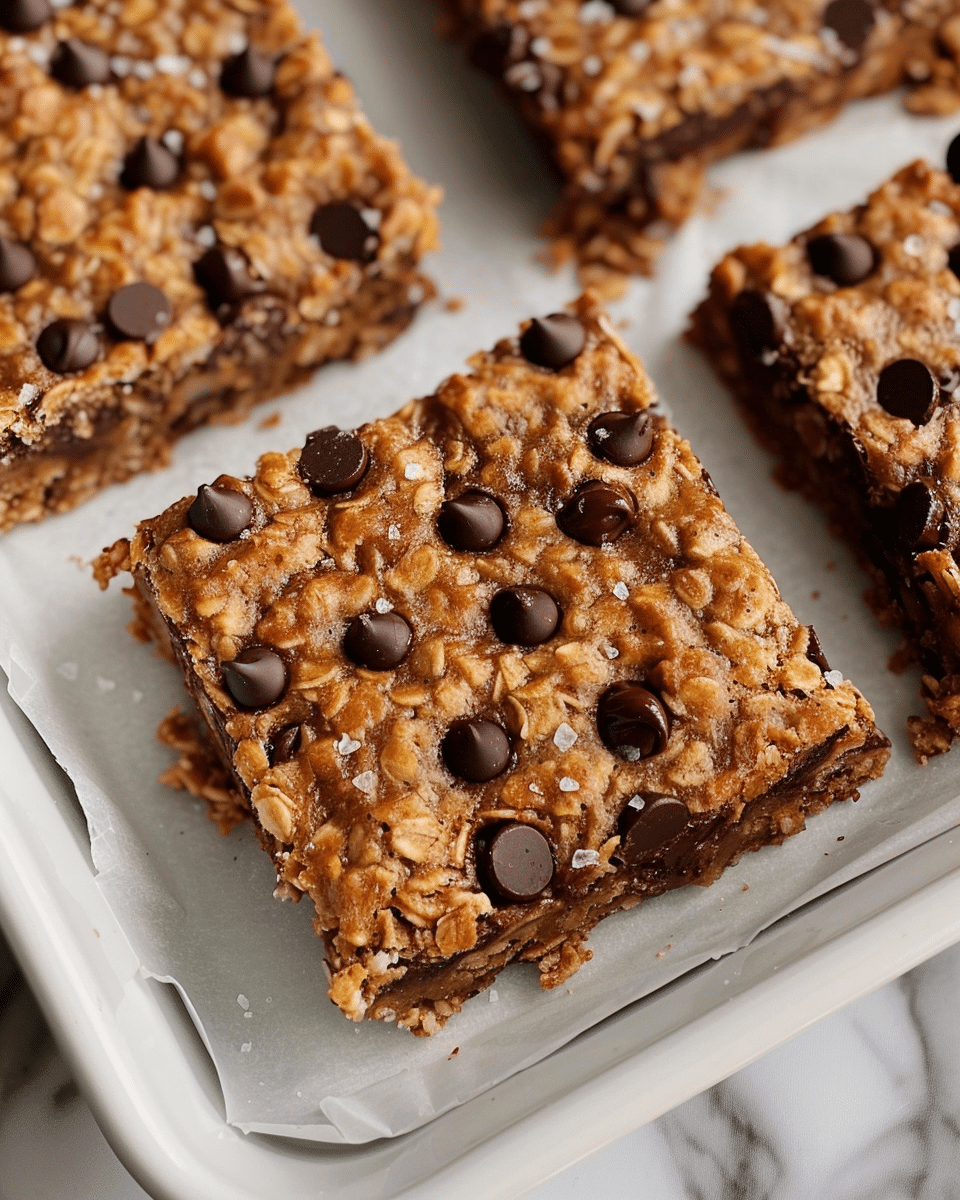 Healthy Chocolate Chip Oatmeal Bars