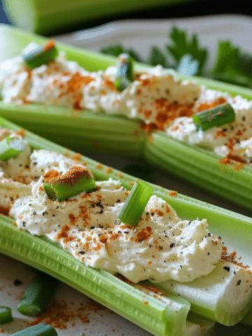 Italian Cream Cheese Stuffed Celery