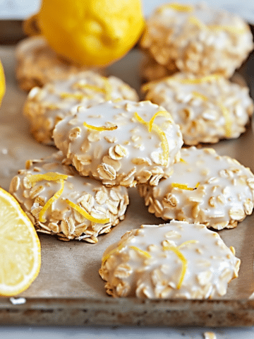 Lemon Oatmeal No-Bake Cookies