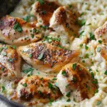 One-Pan Creamy Parmesan Chicken & Rice