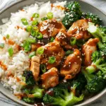 Sticky Chicken Rice Bowls