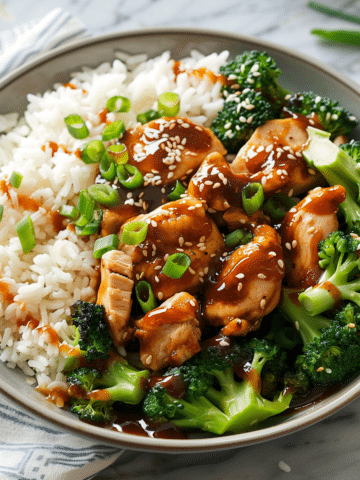 Sticky Chicken Rice Bowls