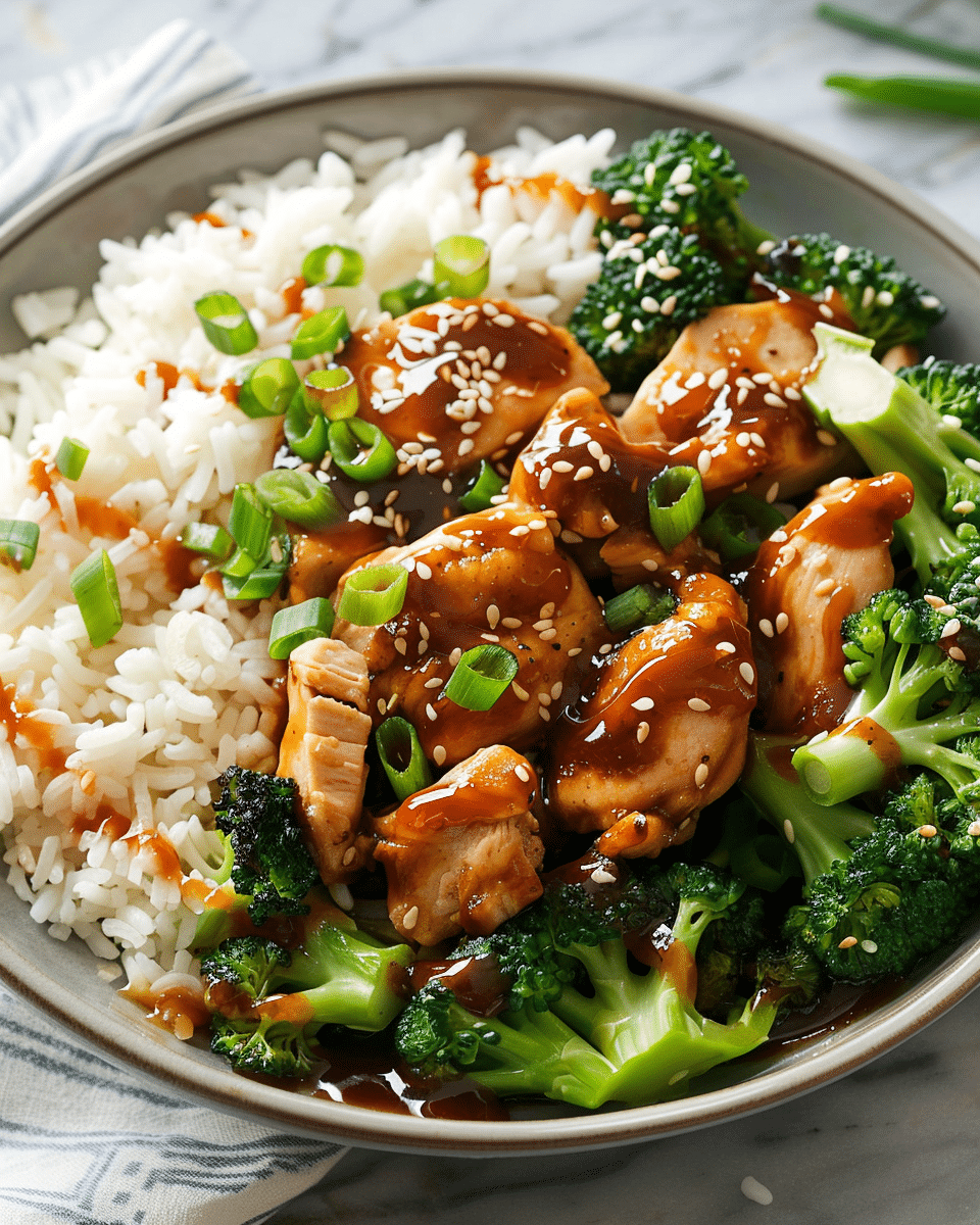 Sticky Chicken Rice Bowls