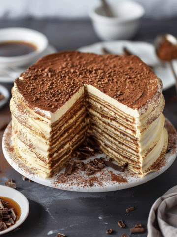 Tiramisu Crepe Cake