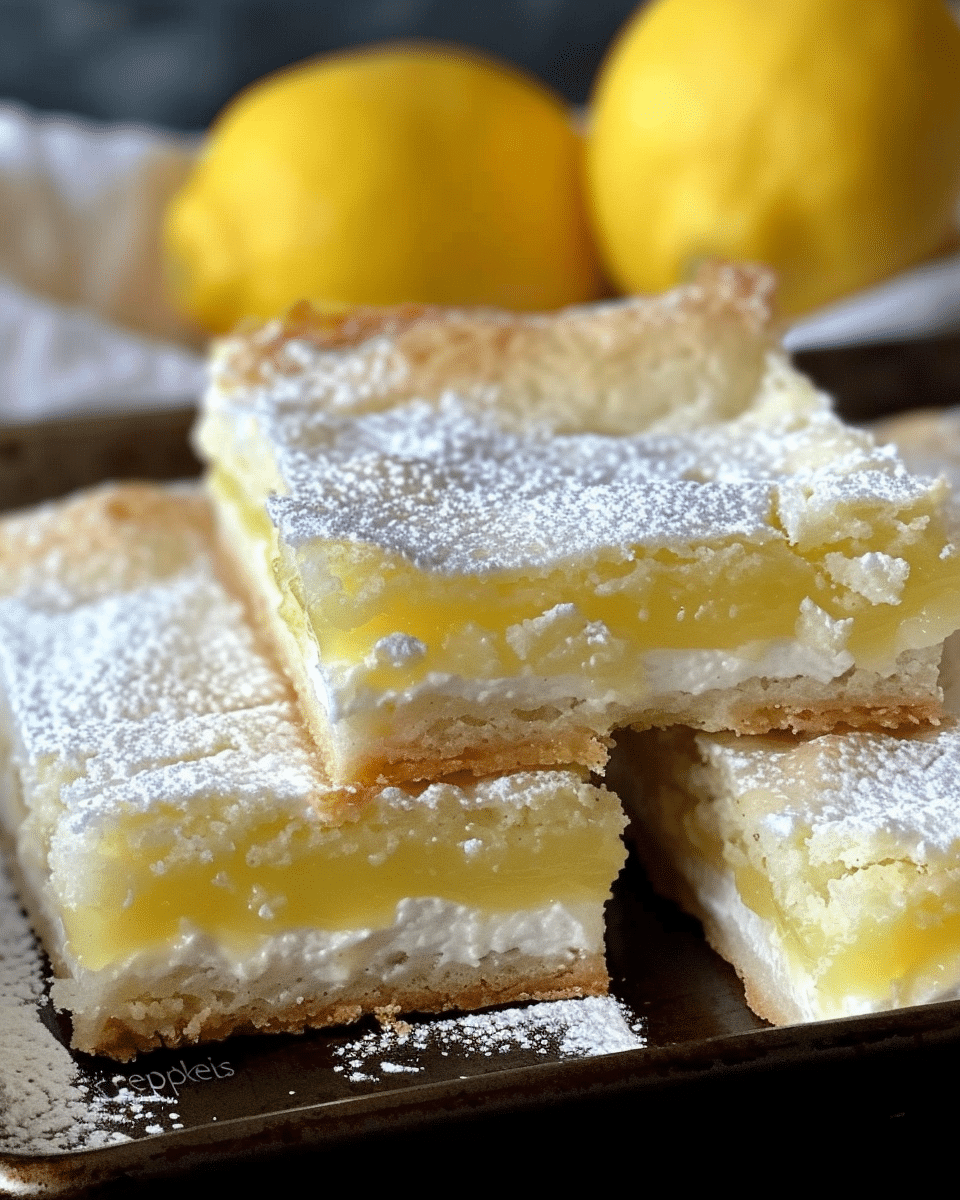 2-Ingredient Lemon Cake Bars