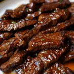 Air Fryer Honey Glazed Steak Strips