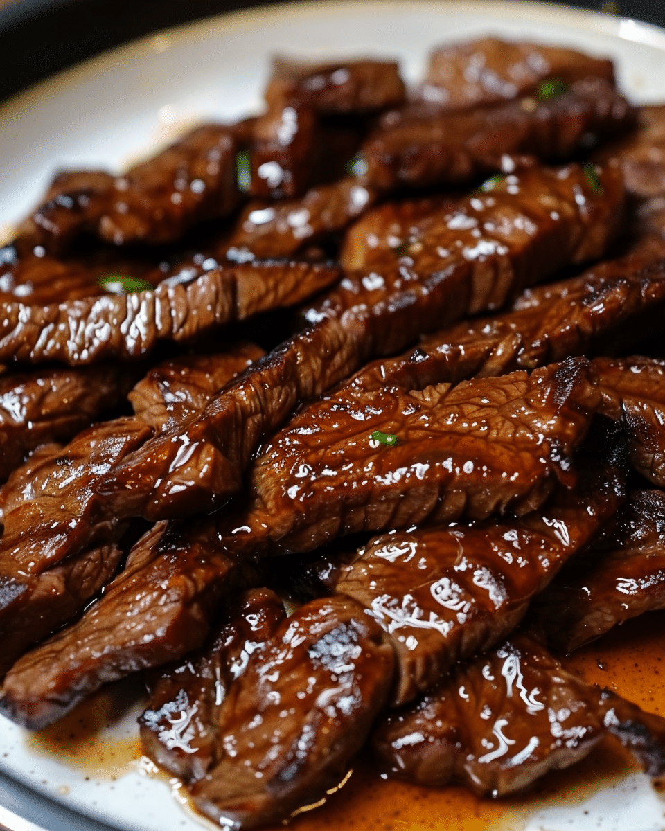 Air Fryer Honey Glazed Steak Strips