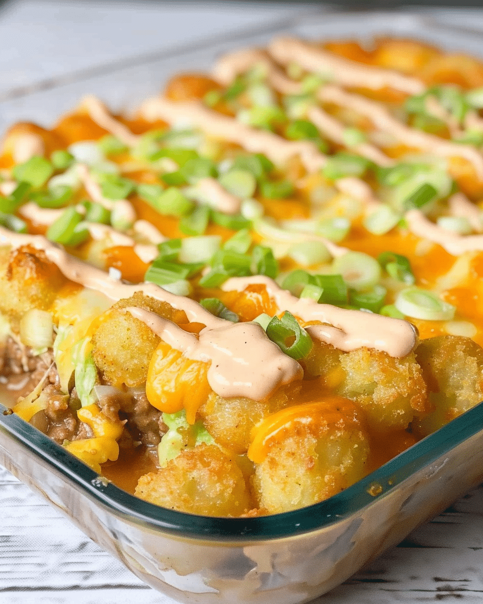 Big Mac Tater Tot Casserole