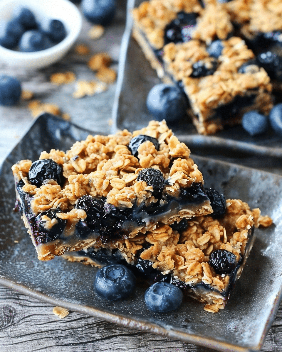 Blueberry Oatmeal Breakfast Bars