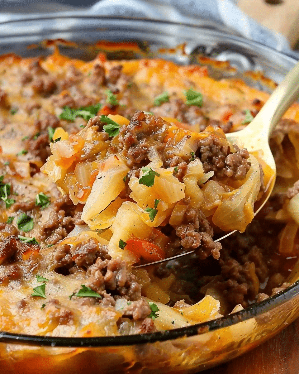 Cabbage and Ground Beef Skillet