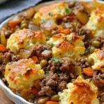 Cheddar Bay Ground Beef Cobbler