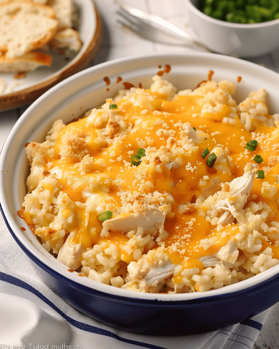 Cheesy Chicken and Rice Casserole