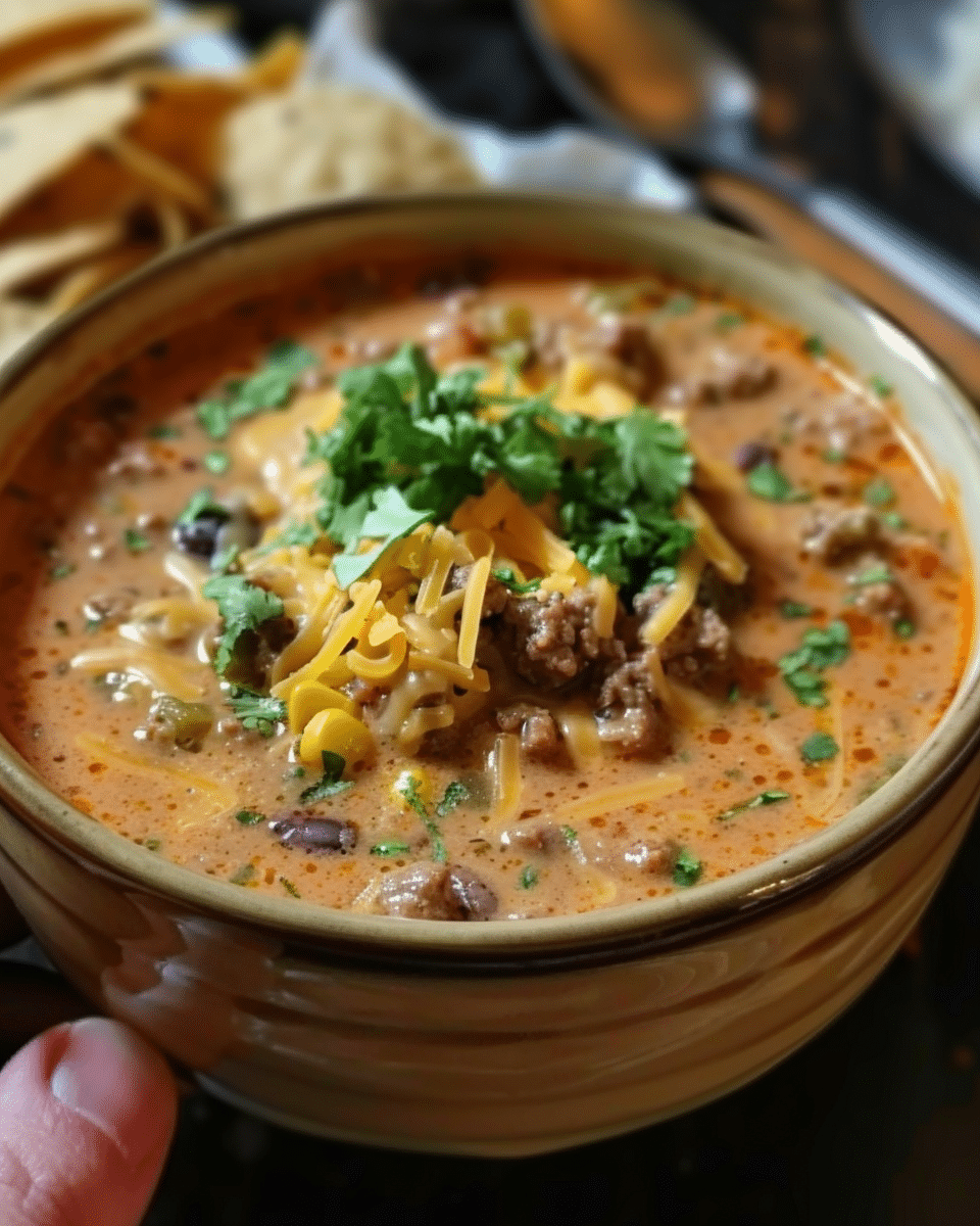 Cheesy Enchilada Chili