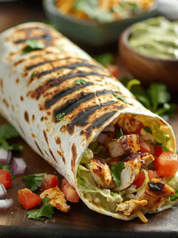 Chipotle Ranch Grilled Chicken Burrito