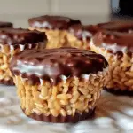 Chocolate Peanut Butter Rice Krispie Cups