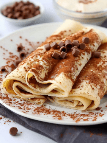 Cinnamon Roll Protein Crepes