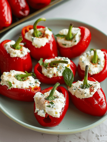 Cream Cheese Stuffed Piquante Peppers