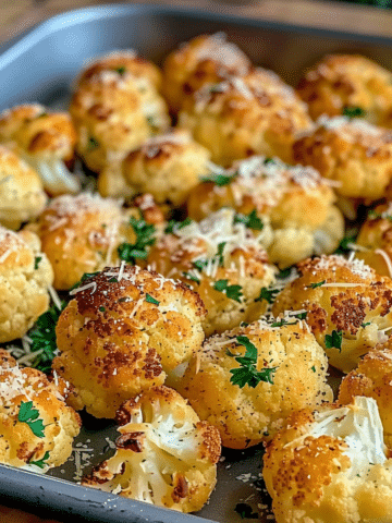 Crispy Parmesan Roasted Cauliflower