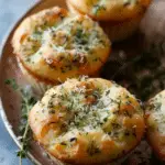 Garlic Butter Herb Focaccia Muffins