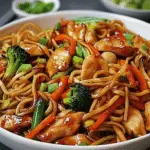 Garlic Chicken Lo Mein