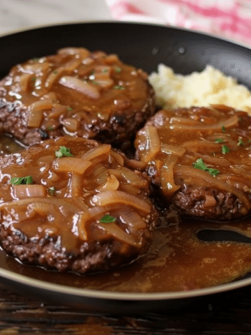 Hamburger Steaks with Onion Gravy