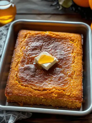 Honey Butter Sweet Potato Cornbread