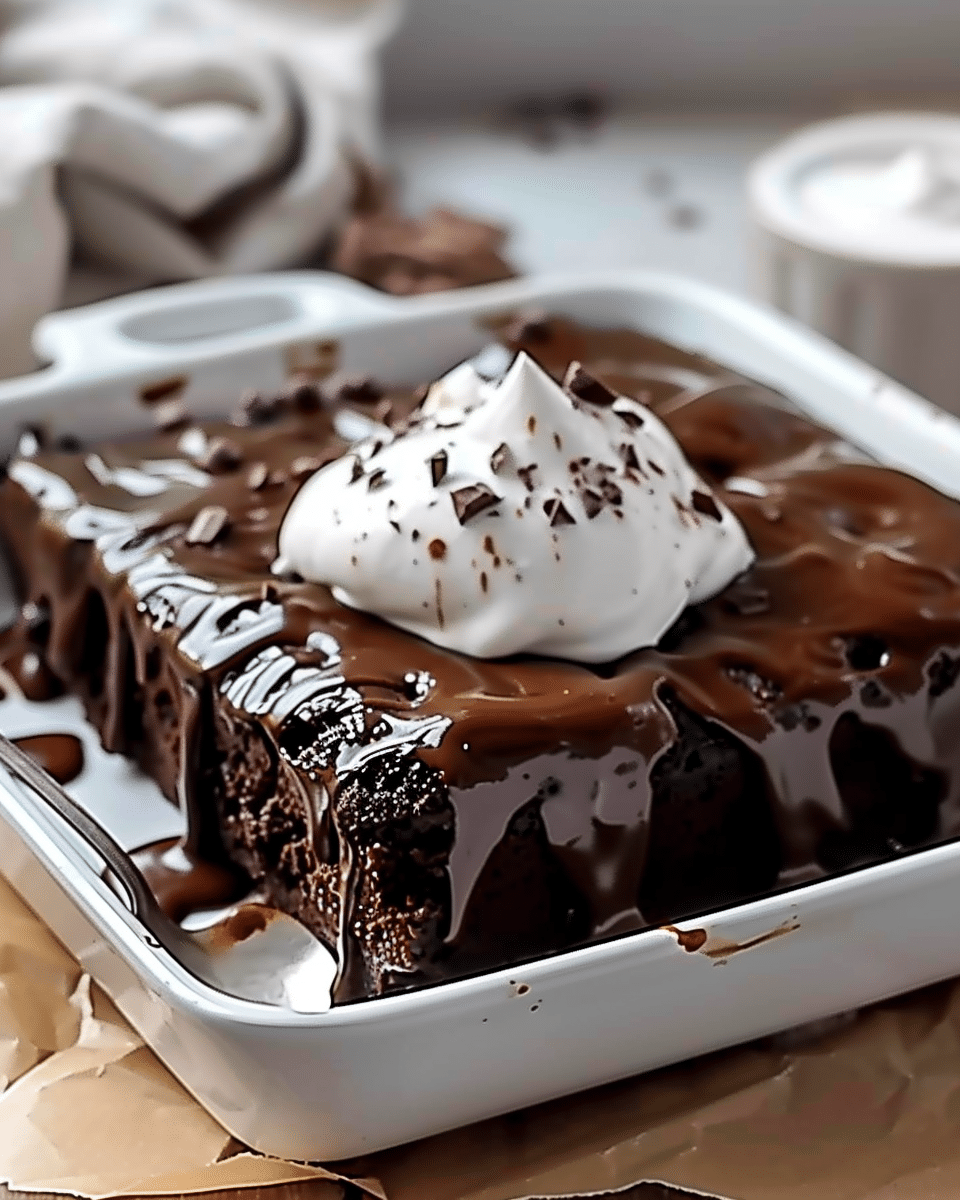 Hot Fudge Chocolate Pudding Cake