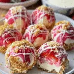 Irresistible Strawberry Cheesecake Crunch Bites