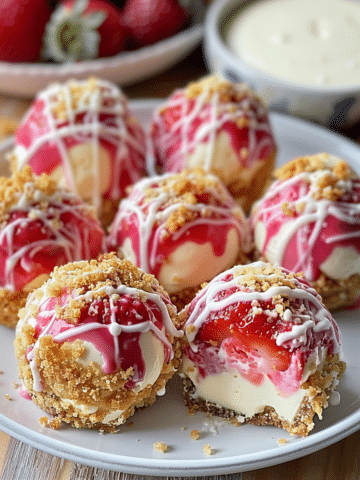 Irresistible Strawberry Cheesecake Crunch Bites