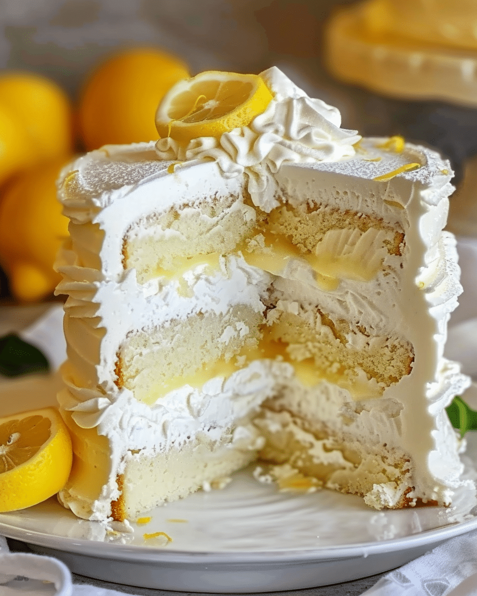 Italian Lemon Cream Cake