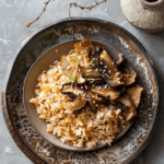 Miso Mushroom Crispy Rice