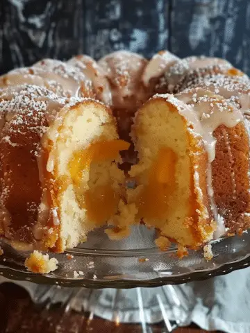 Peach Cobbler Pound Cake