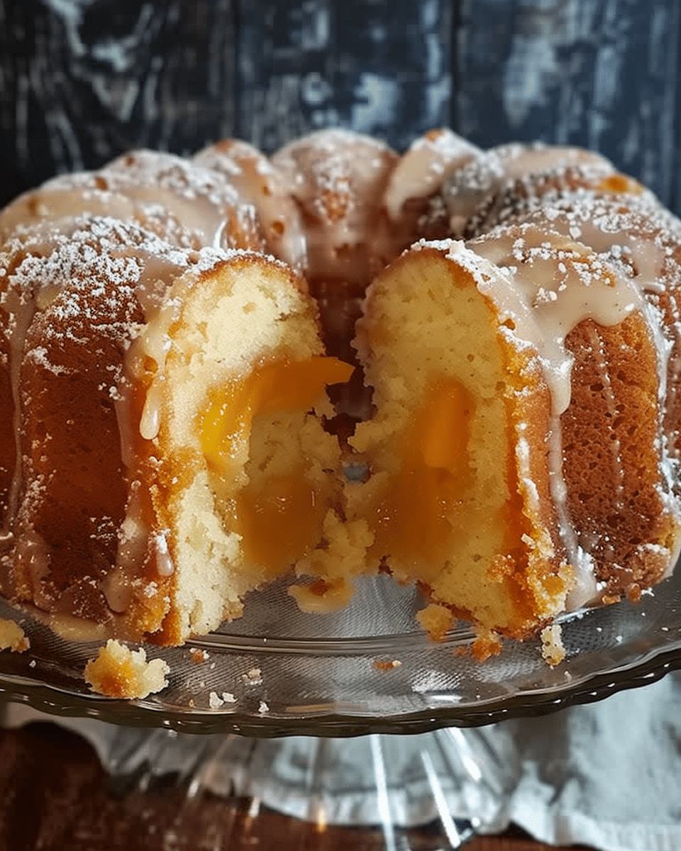 Peach Cobbler Pound Cake