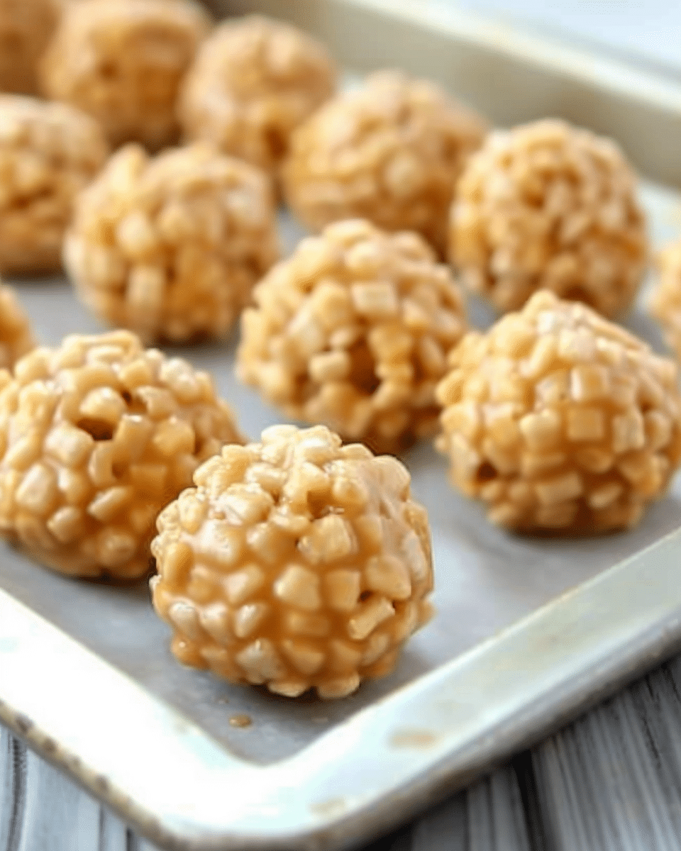 Rice Crispy Peanut Butter Balls