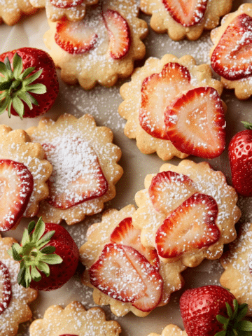 Strawberry Shortbread Cookies