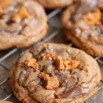 Thick and Chewy Peanut Butter Butterfinger Cookies