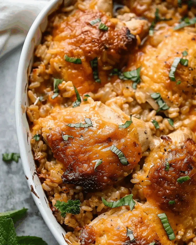 Chicken In Rice Recipe Best Baked Chicken and Rice Casserole | Cheryl's Cooking
